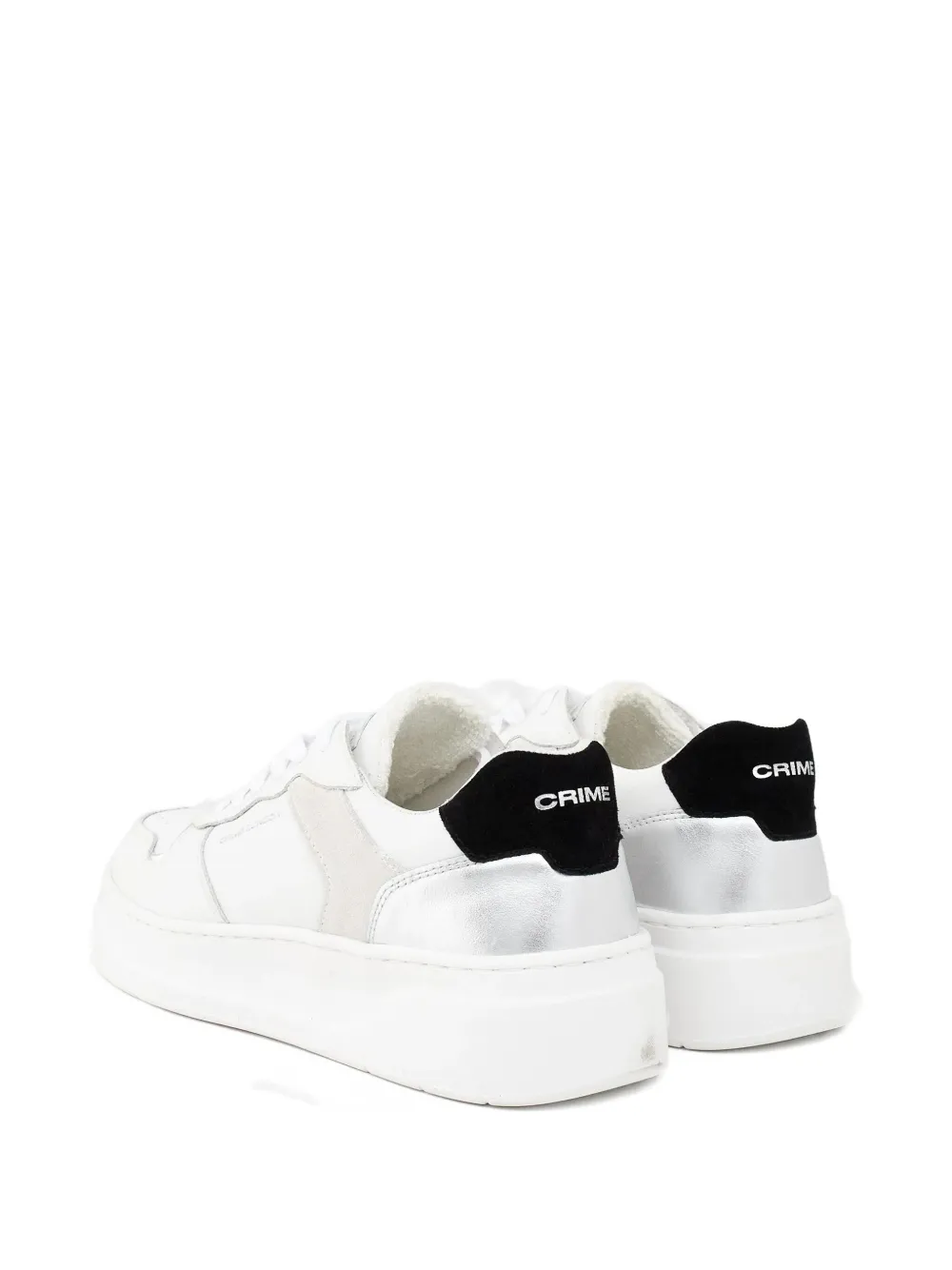 Crime London Leren sneakers Wit