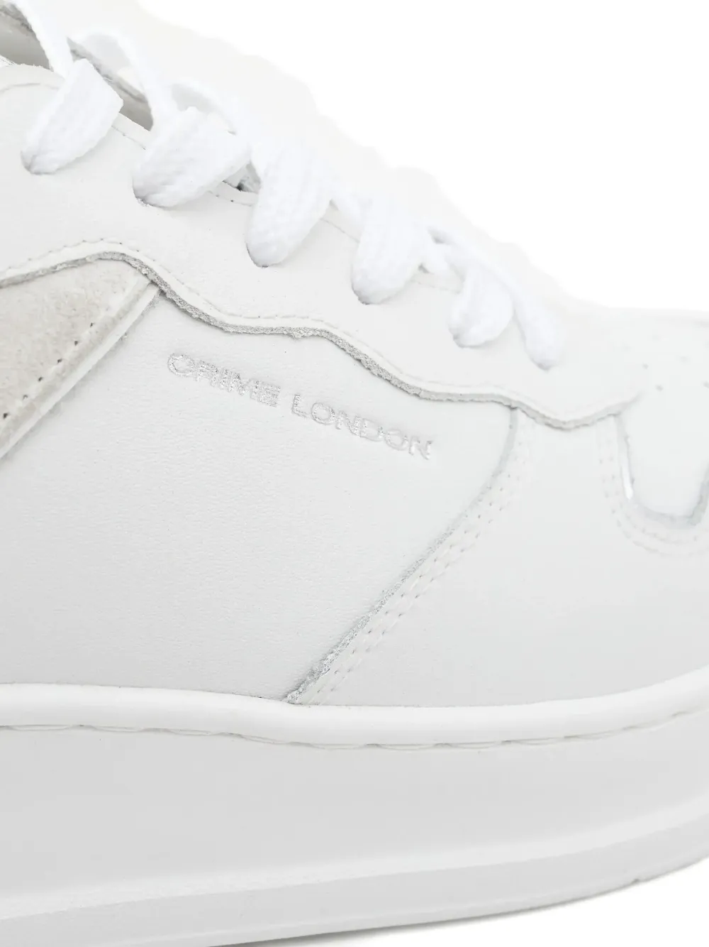 Crime London Leren sneakers Wit