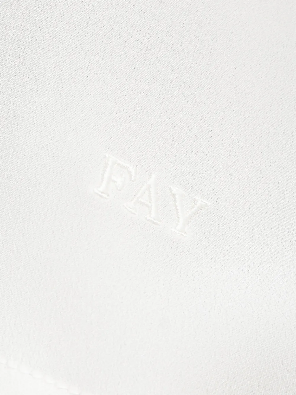 Fay T-shirt met V-hals Wit