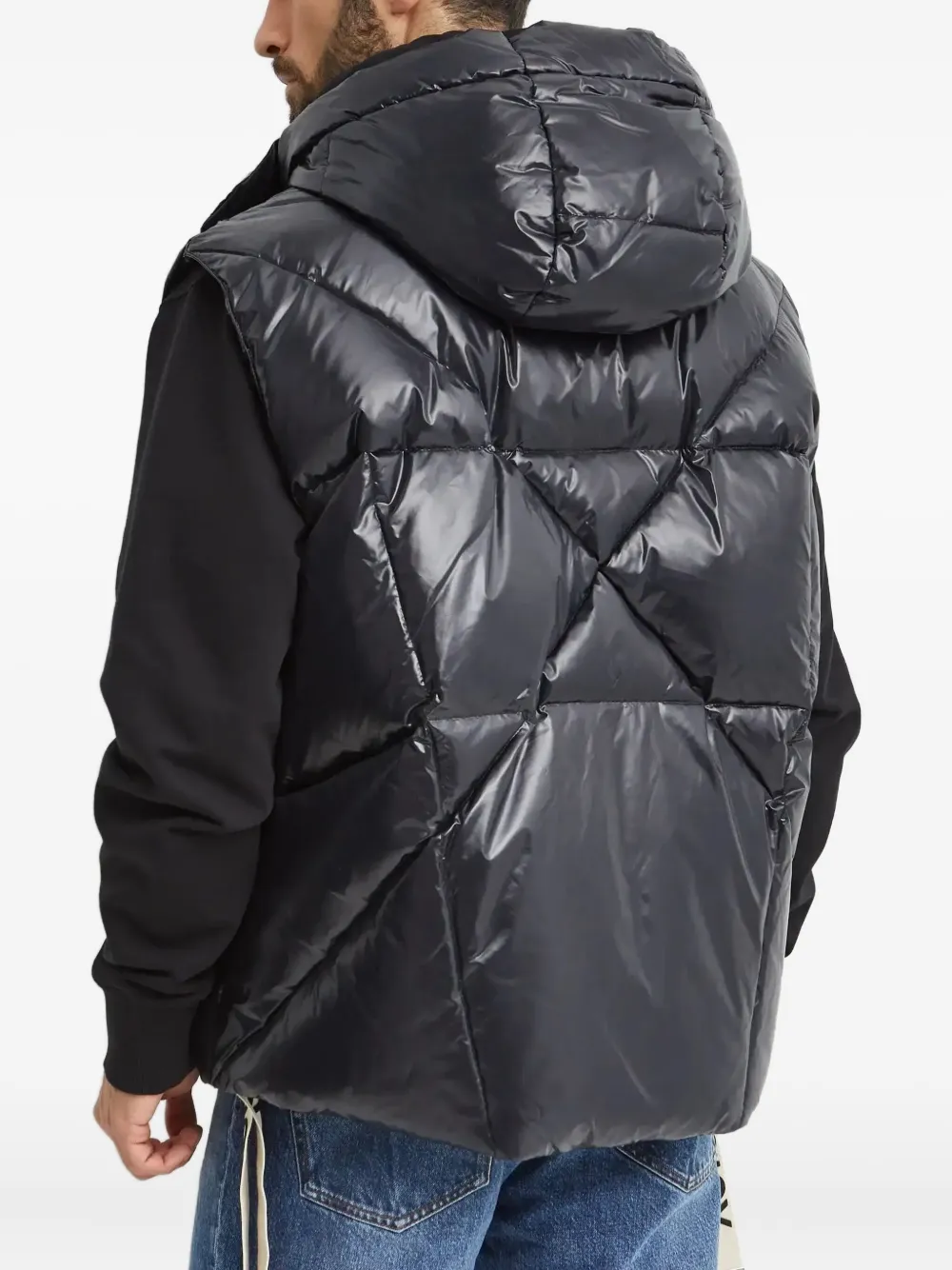 Khrisjoy Jack met halve rits en capuchon Zwart