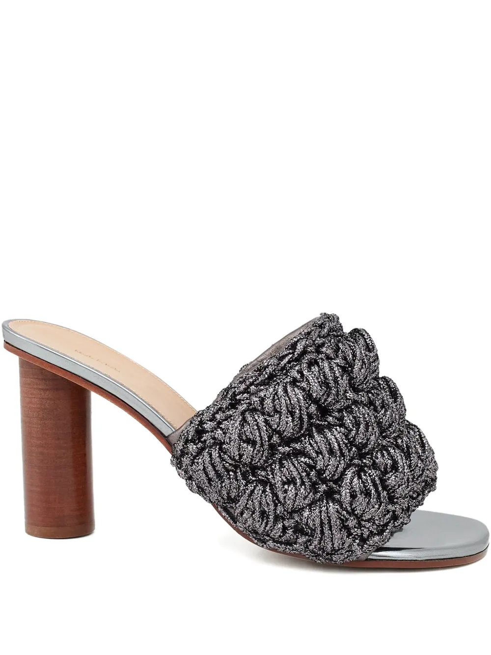 JW Anderson lurex-detail interwoven sandals Grijs