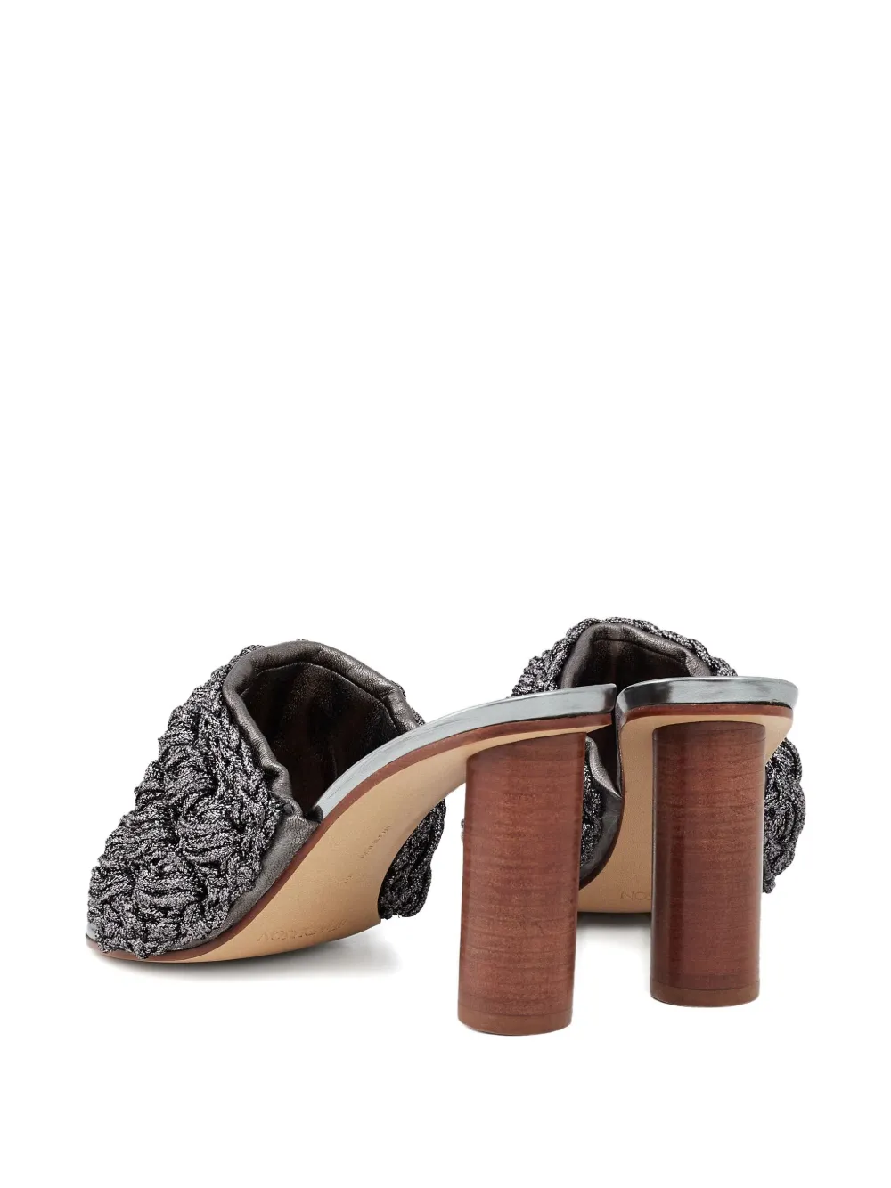 JW Anderson lurex-detail interwoven sandals Grijs