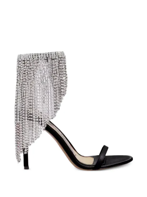 Alexandre Vauthier sandalias de satén con detalles de cristal y tacón de 105mm