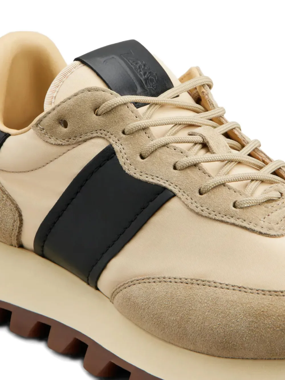 Tod's Sneakers met suède vlakken Beige