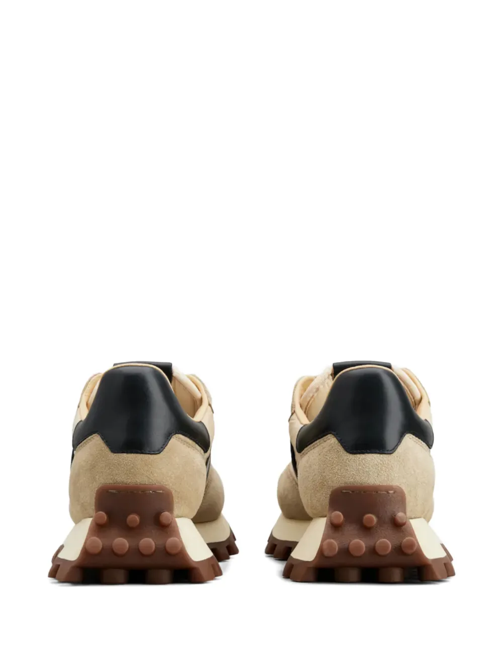 Tod's Sneakers met suède vlakken Beige