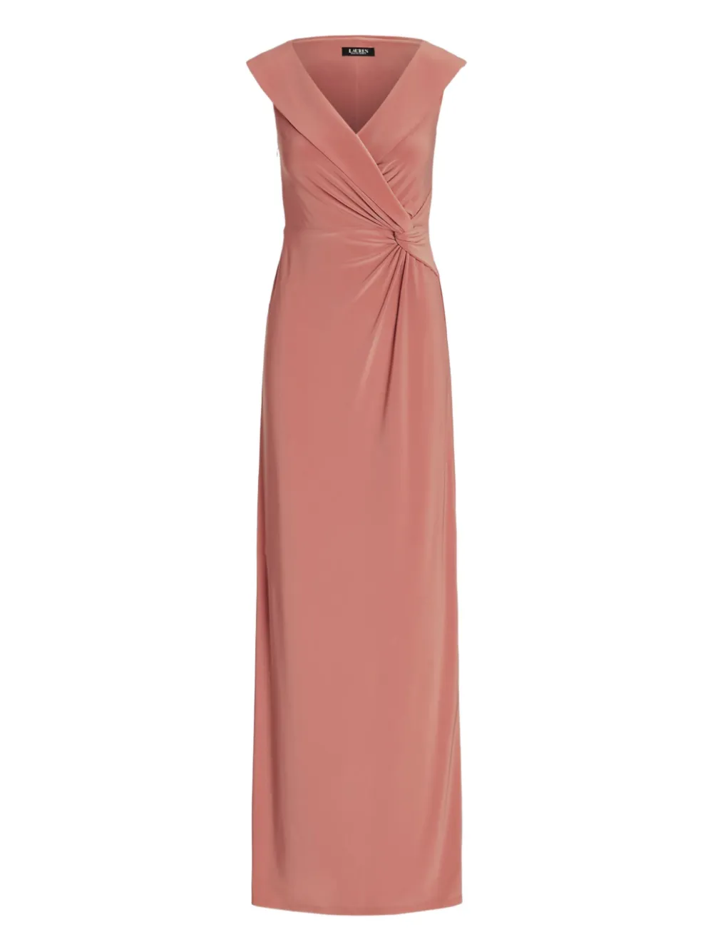 Ralph Lauren Knot-detail Maxi Dress In Pink