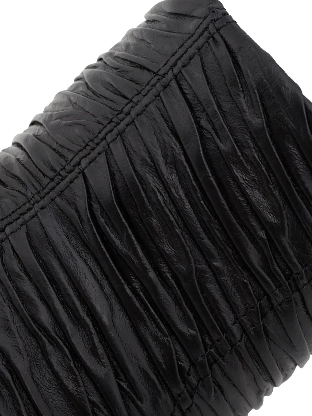 Jimmy Choo 75mm Lua ruched sandals Zwart