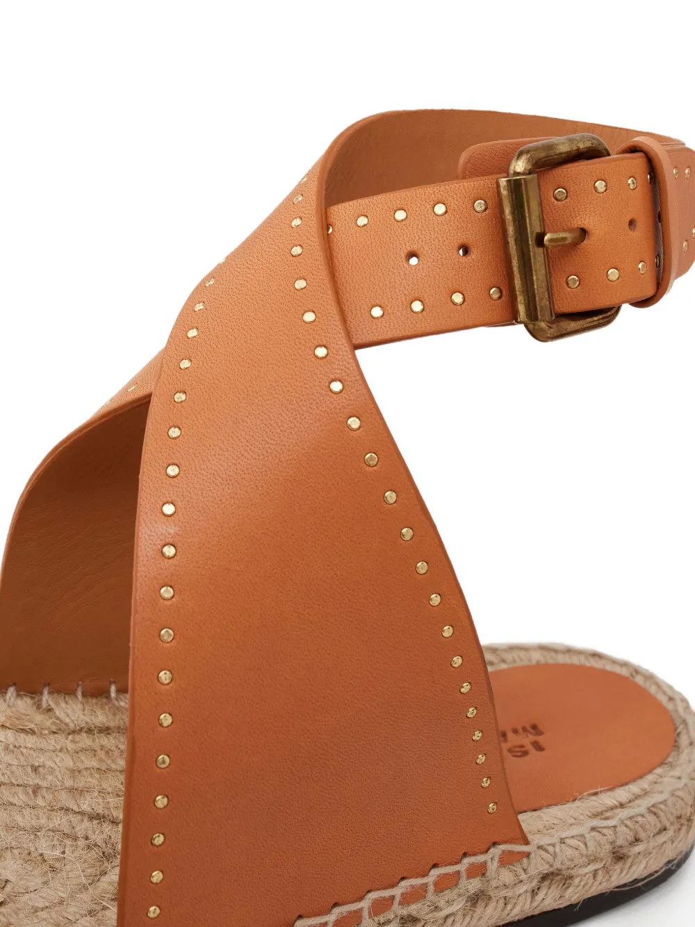 Isabel Marant Illya Leather Espadrilles In Brown