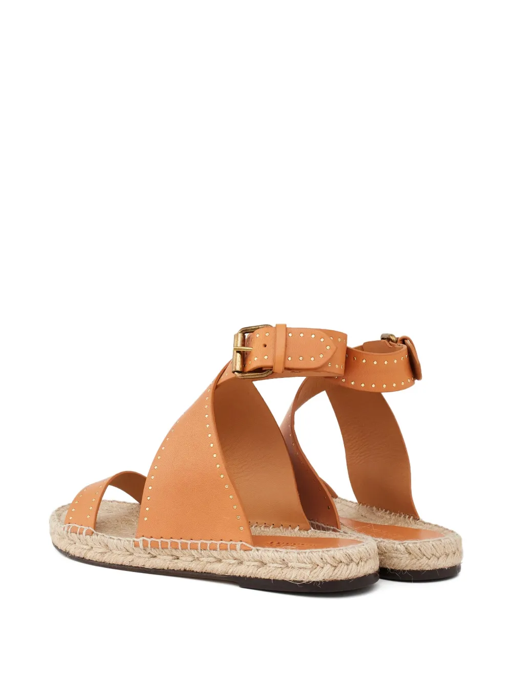 Isabel Marant Illya Leather Espadrilles In Brown