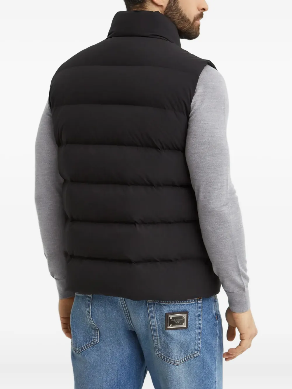 Fay Bodywarmer met hoge hals Zwart