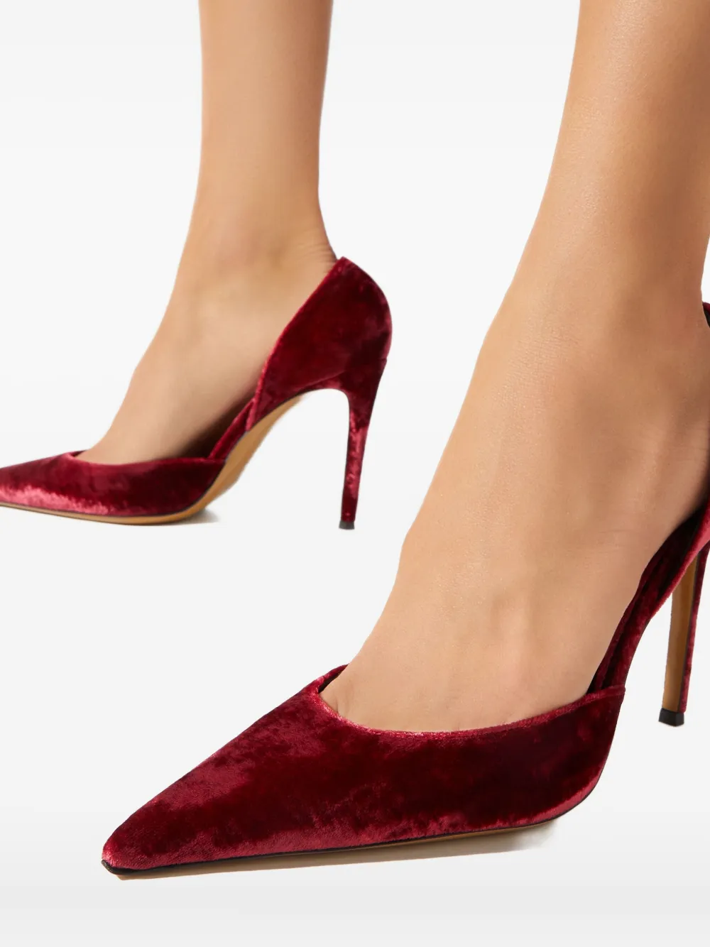 Alexandre Vauthier 105 mm pumps met stiletto-hak en puntige neus Rood