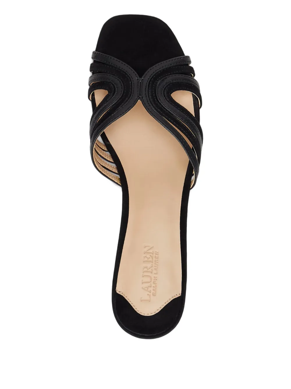 Lauren Ralph Lauren 25 mm Fay sandalen met meerdere bandjes Zwart