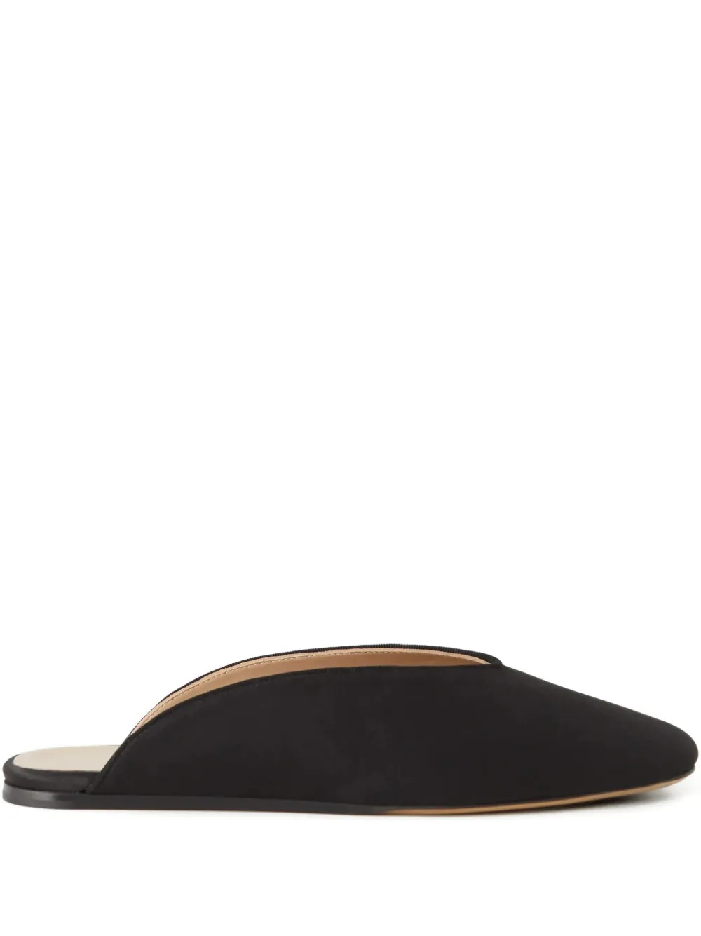 Le Monde Beryl Almond-toe Mules In Black