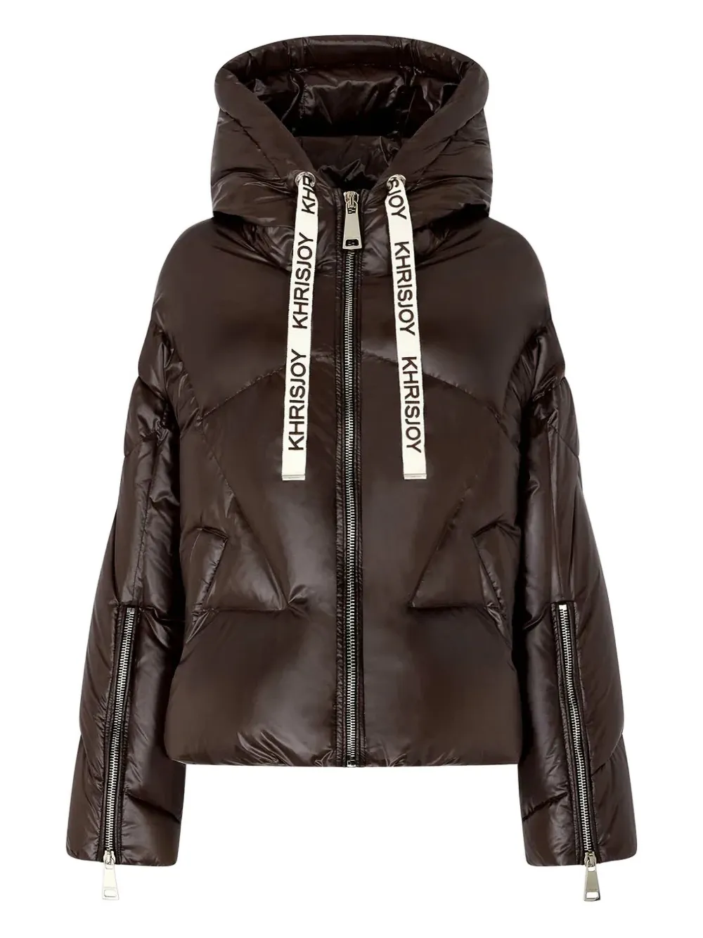 Khrisjoy Iconic Milano Down Jacket In Brown