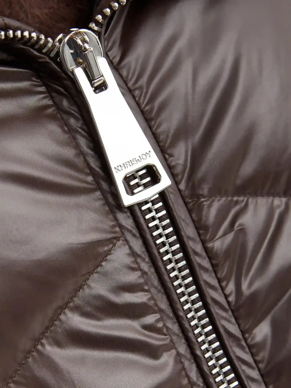 Khrisjoy Iconic Milano Down Jacket In Brown