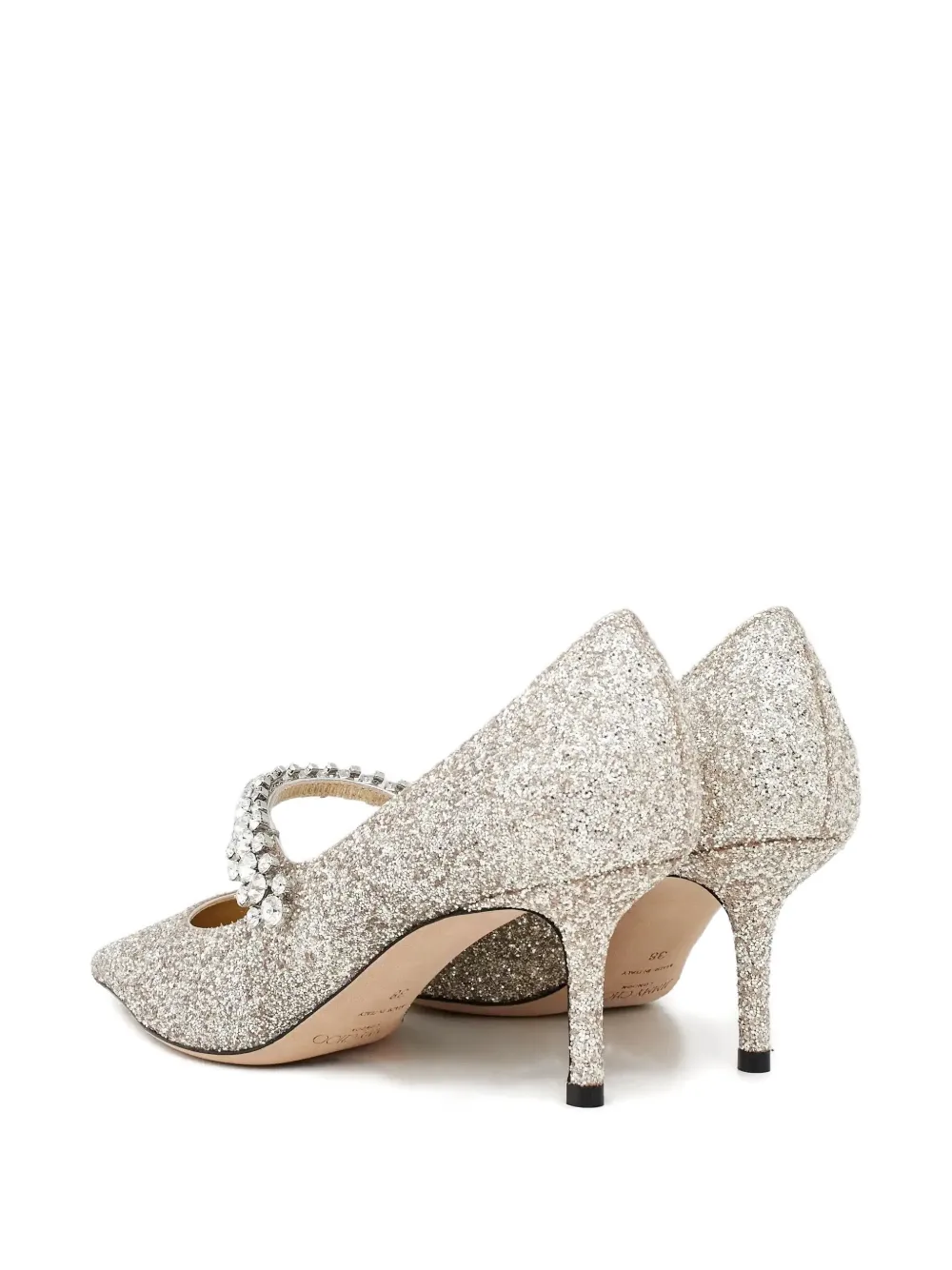 Jimmy Choo 65mm Leather Heeled Pumps In Silver