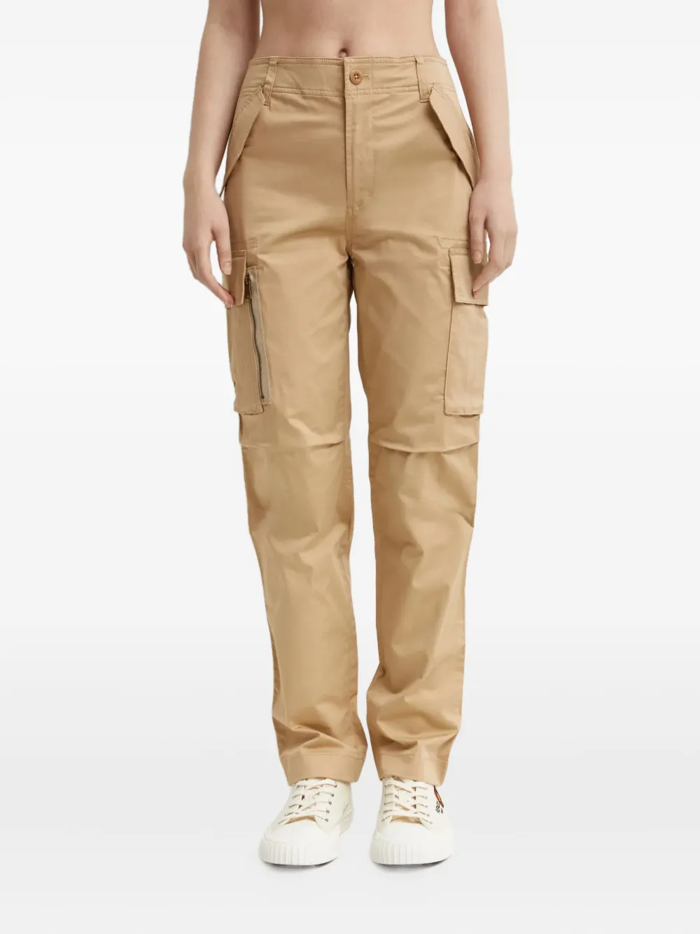 Ralph Lauren Cargo Pants In Nude