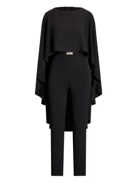 Lauren Ralph Lauren jumpsuit con cinturón y cuello redondo