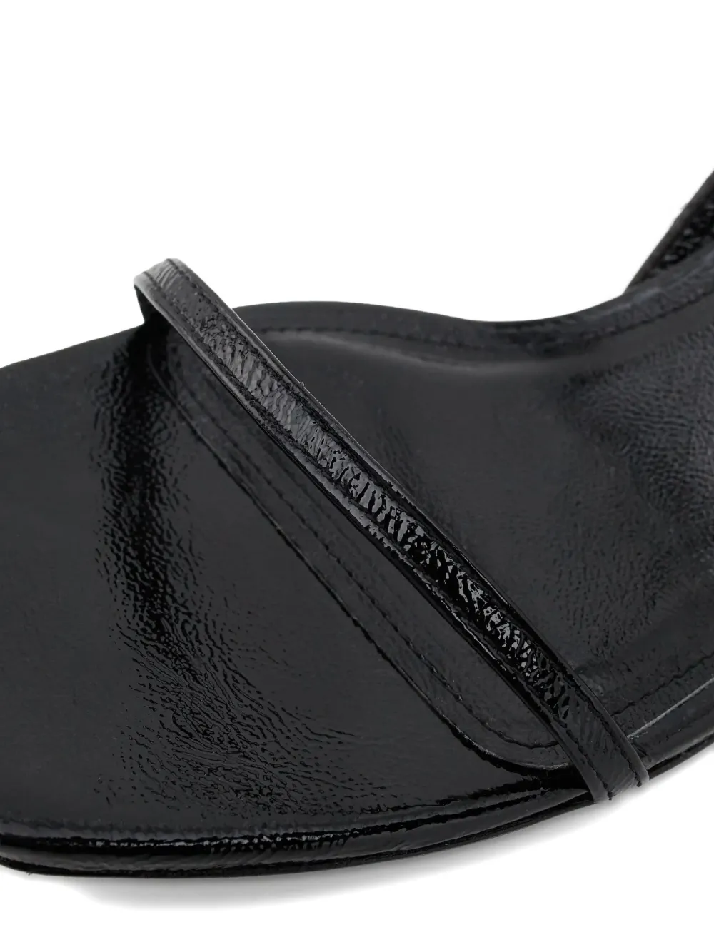 ANINE BING 50 mm sandalen met vierkante neus en stilettohak Zwart