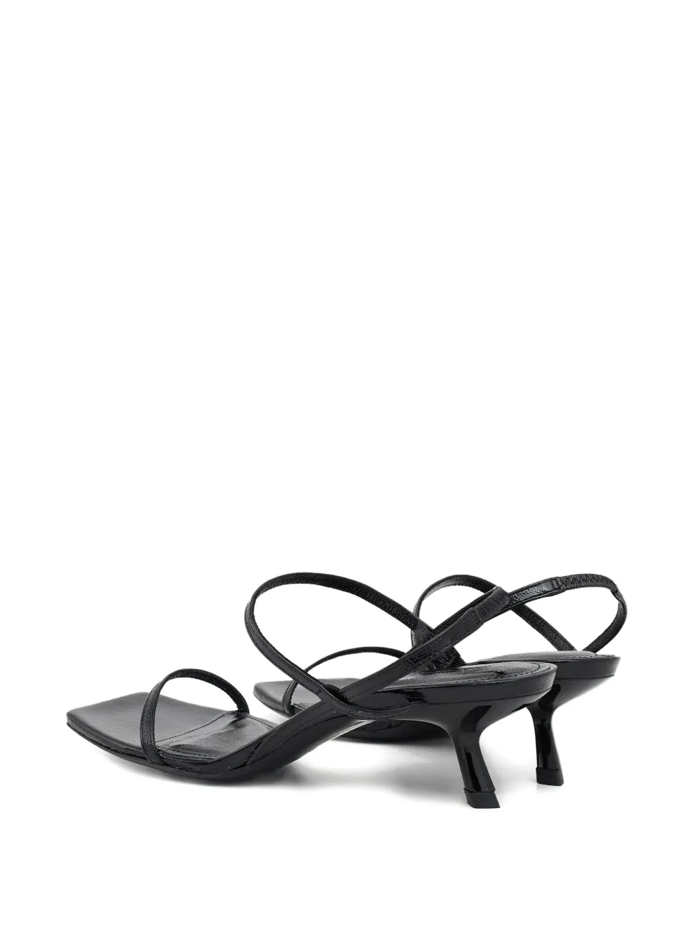 ANINE BING 50 mm sandalen met vierkante neus en stilettohak Zwart