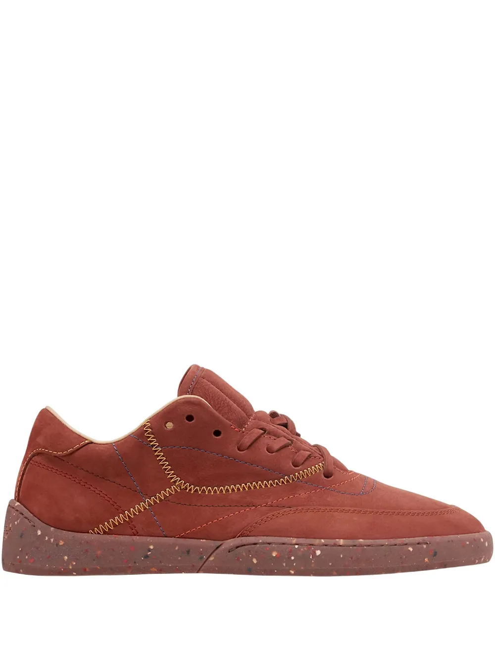 Gabriela Hearst Ohio Contrast-stitching Sneakers In Brown