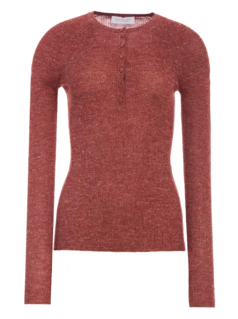 Gabriela Hearst Anges button-collar T-shirt