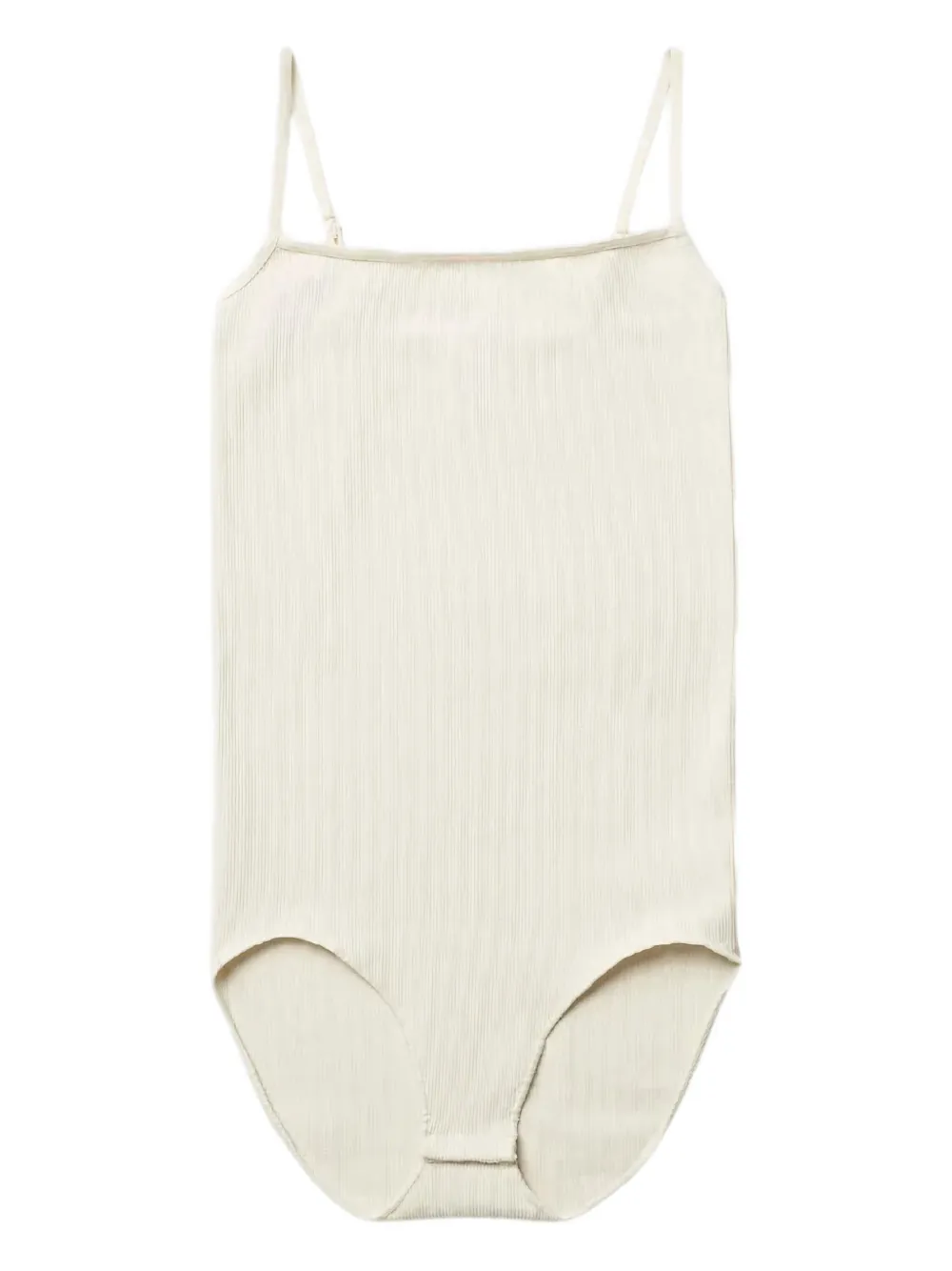 Swedish Stockings リブ シームレス ボディスーツ - ニュートラル Swedish Stockings リブ シームレス ボディスーツ - ニュートラル