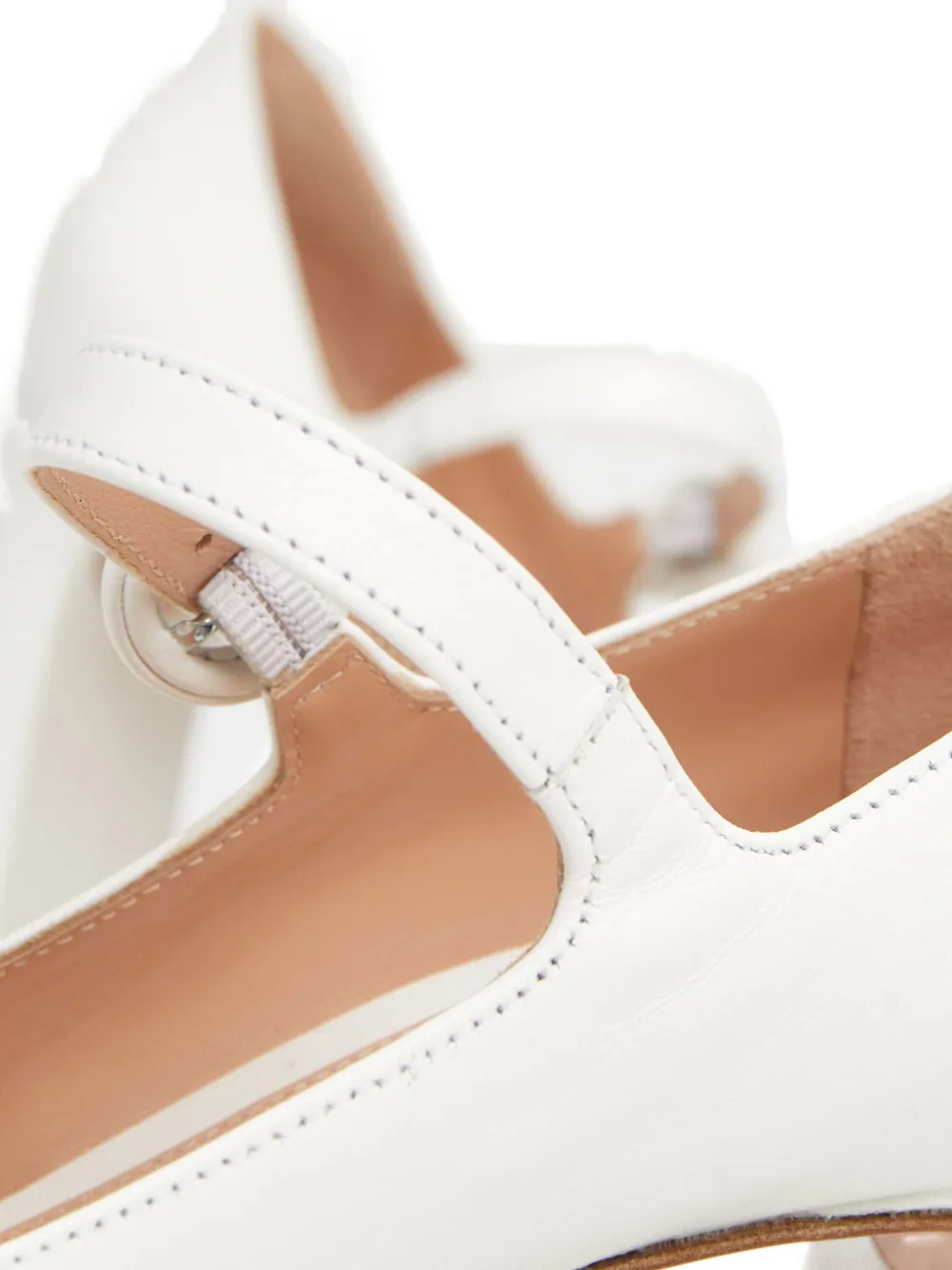 Gianvito Rossi Leren pumps met plateauzool Wit