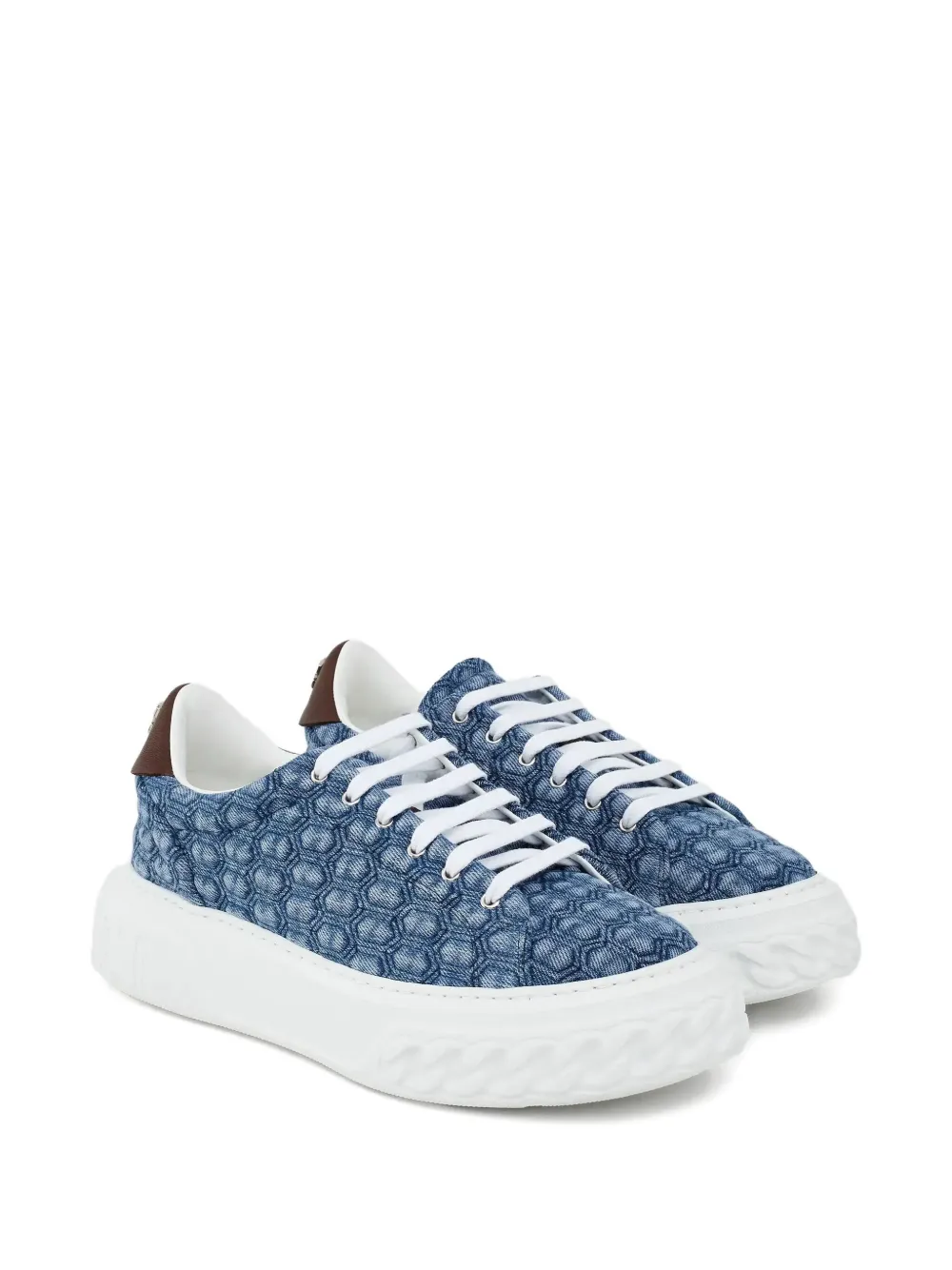 Casadei Off-road Lace-up Sneakers In Blue