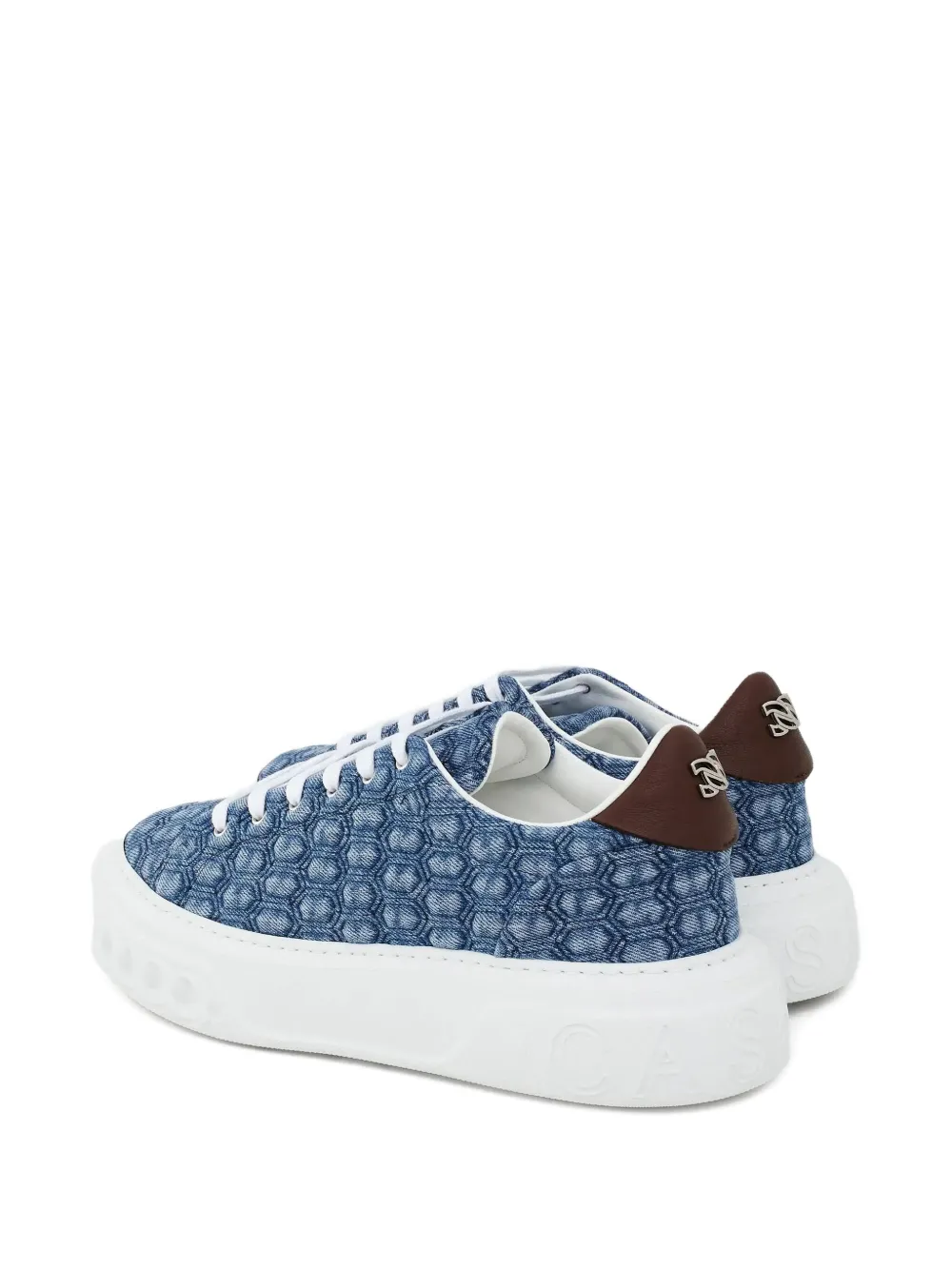 Casadei Off-road Lace-up Sneakers In Blue