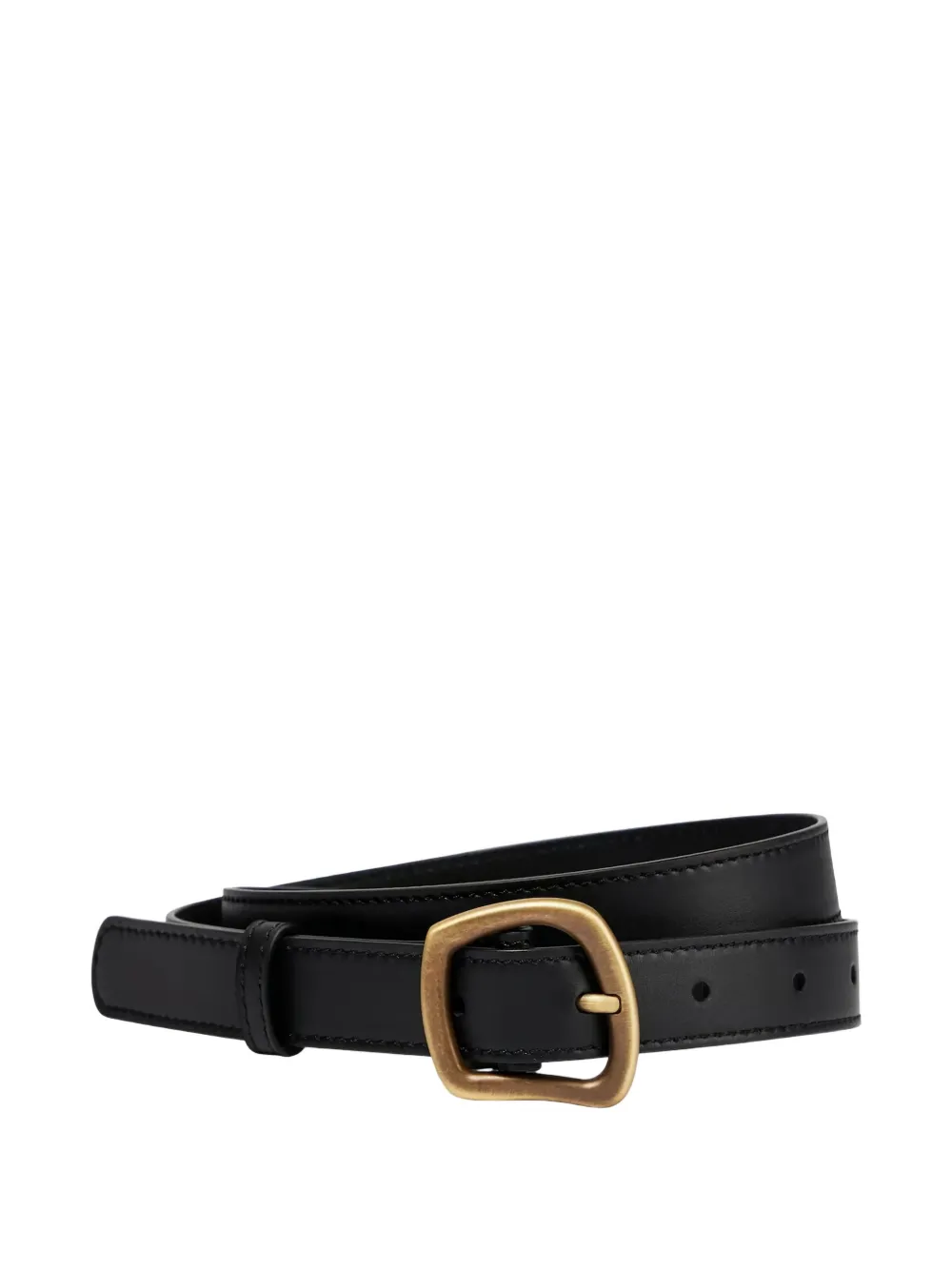 Gabriela Hearst Simone Leather Belt In Black