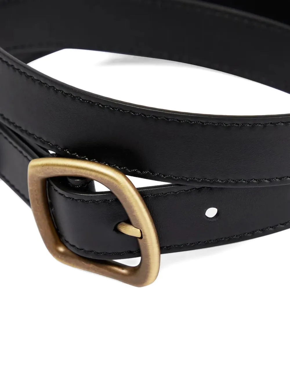 Gabriela Hearst Simone Leather Belt In Black