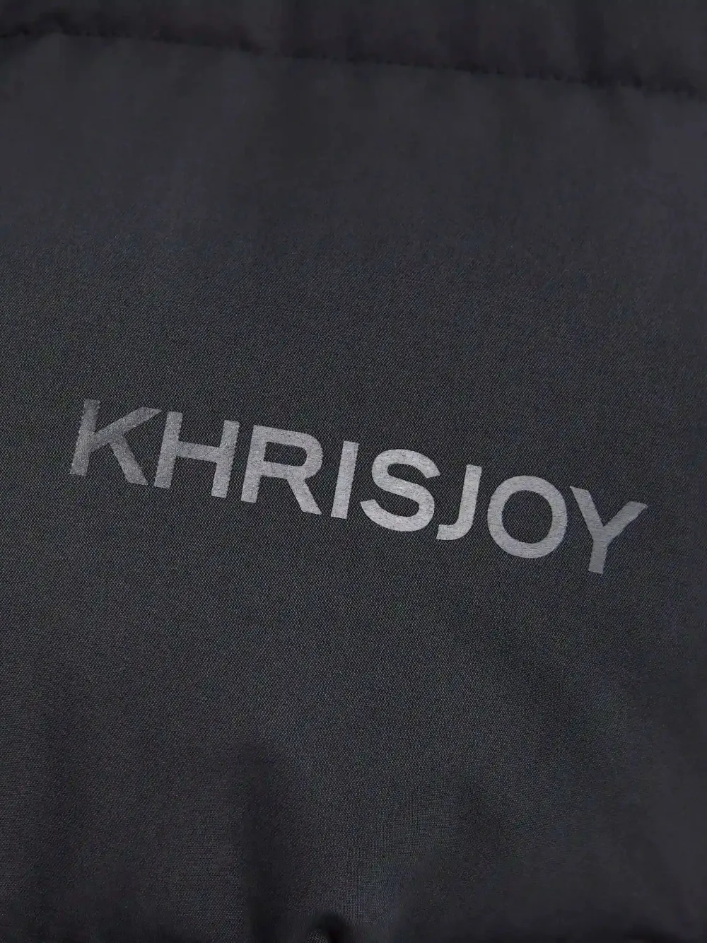 Khrisjoy Gilet met logoprint Zwart