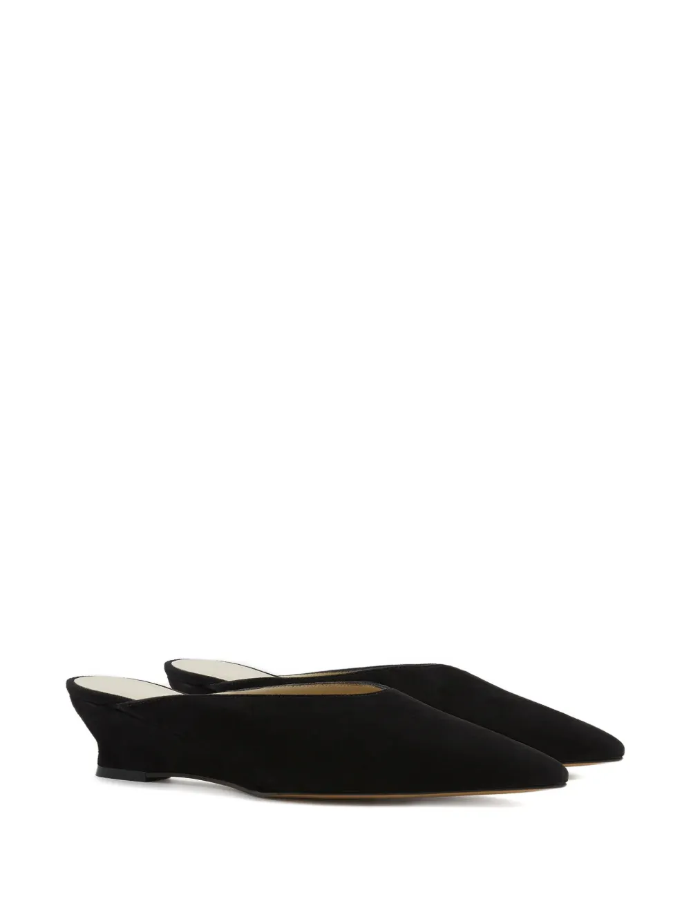 Le Monde Beryl 40mm Victoria Micro Wedge-heel Mules In Black