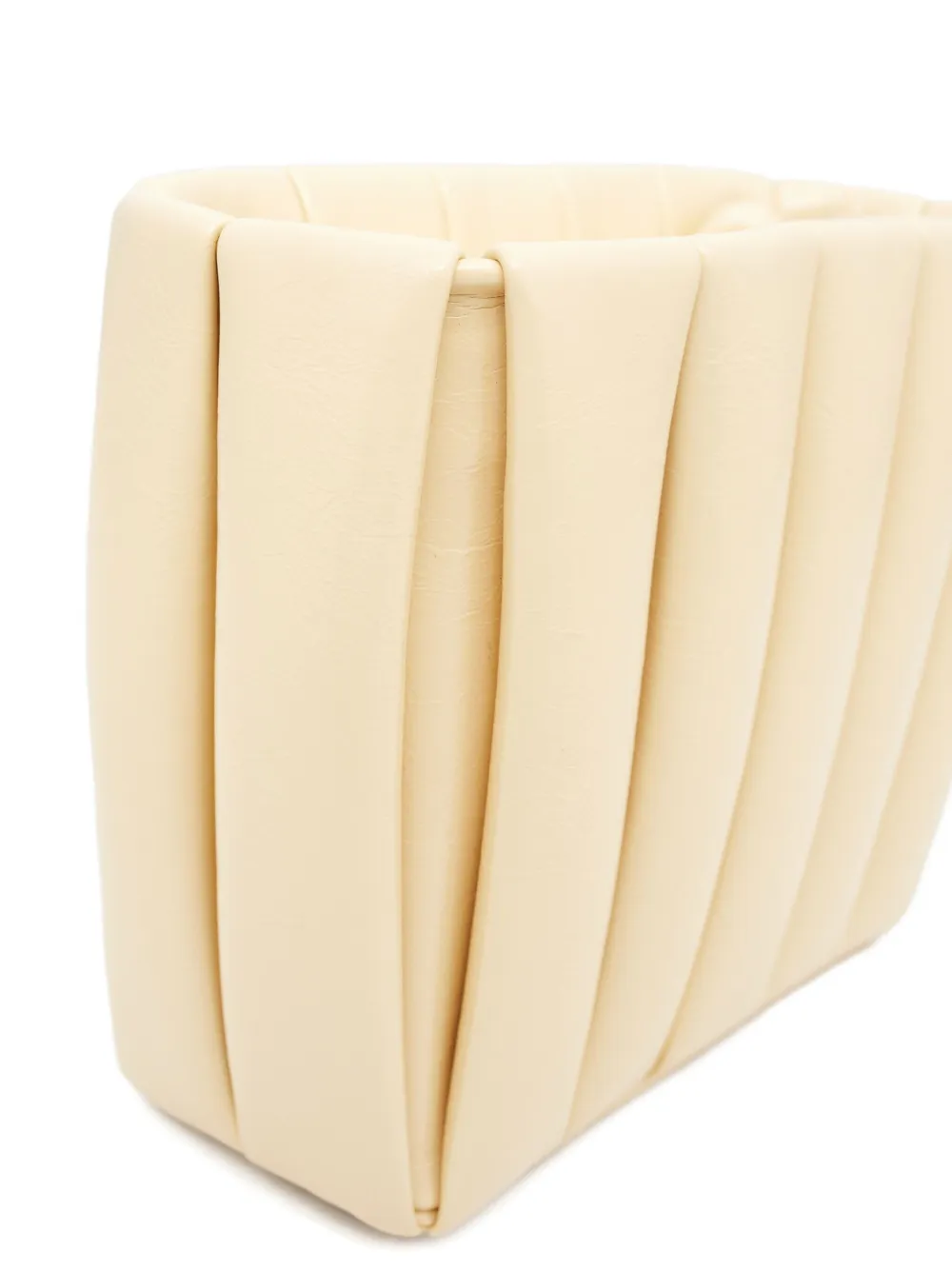 Themoirè Aria rechthoekige schoudertas Geel