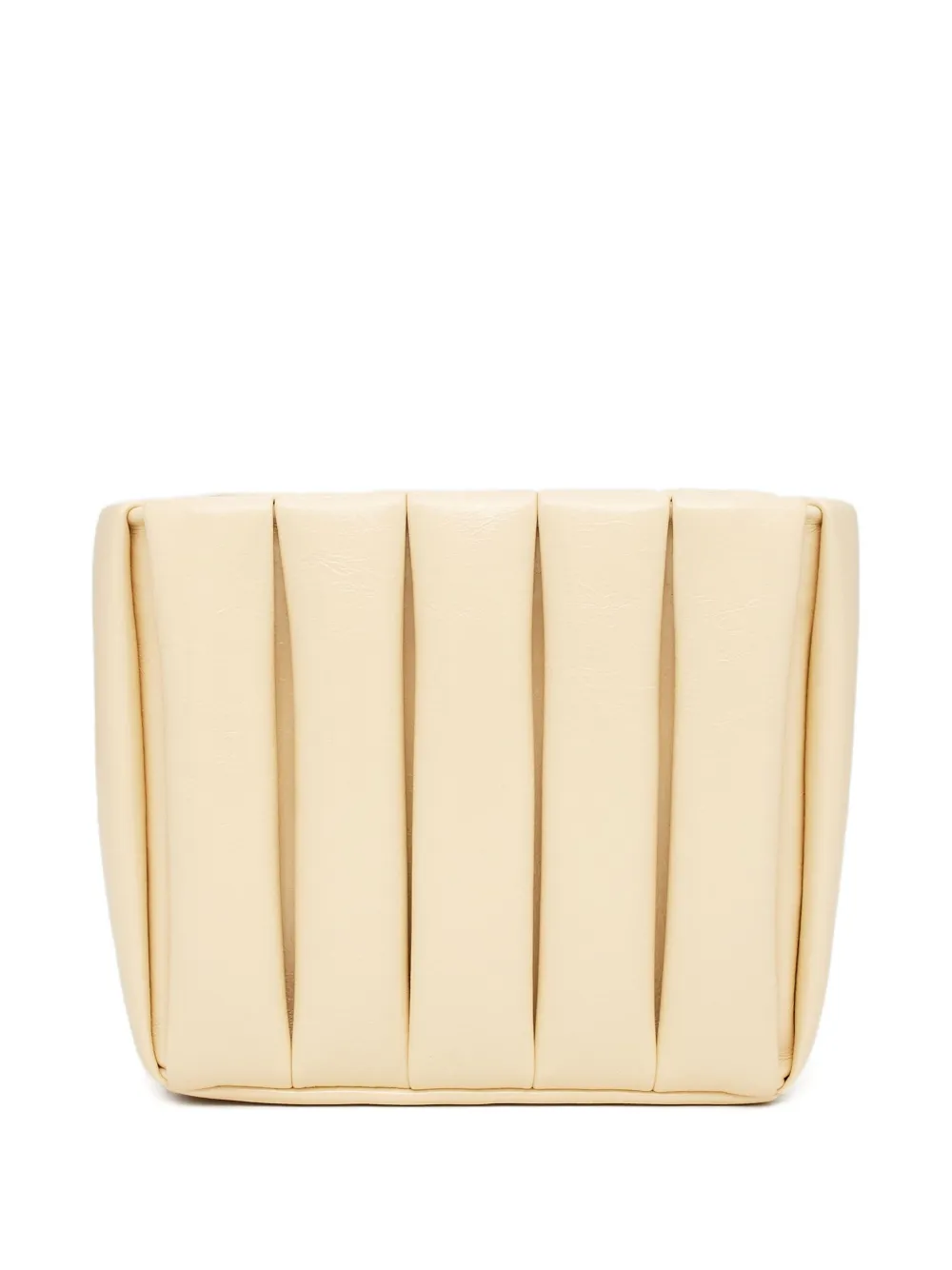 Themoirè Aria rechthoekige schoudertas Geel