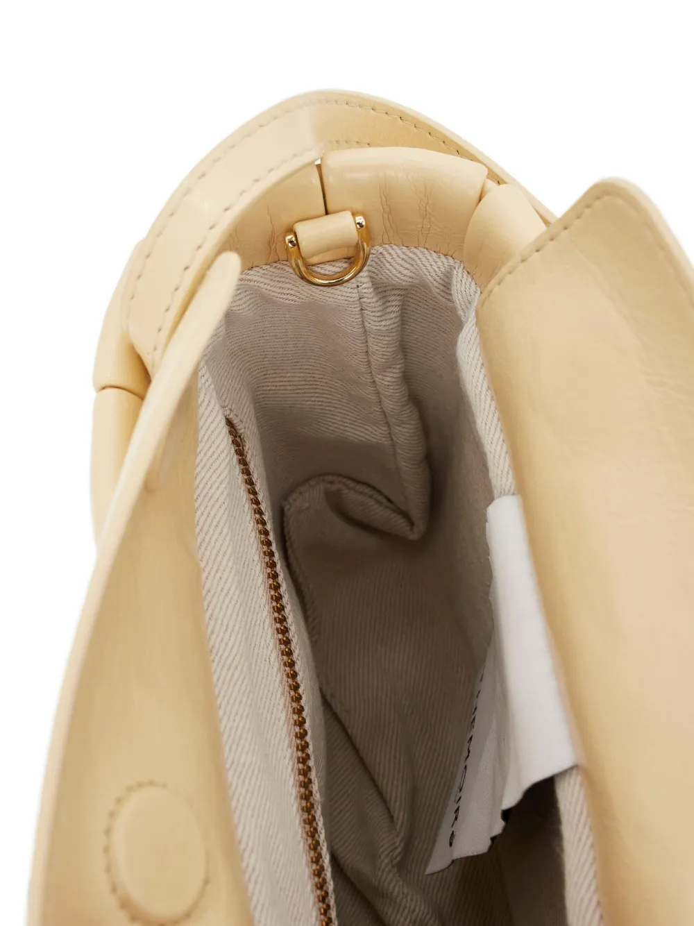 Themoirè Aria rechthoekige schoudertas Geel