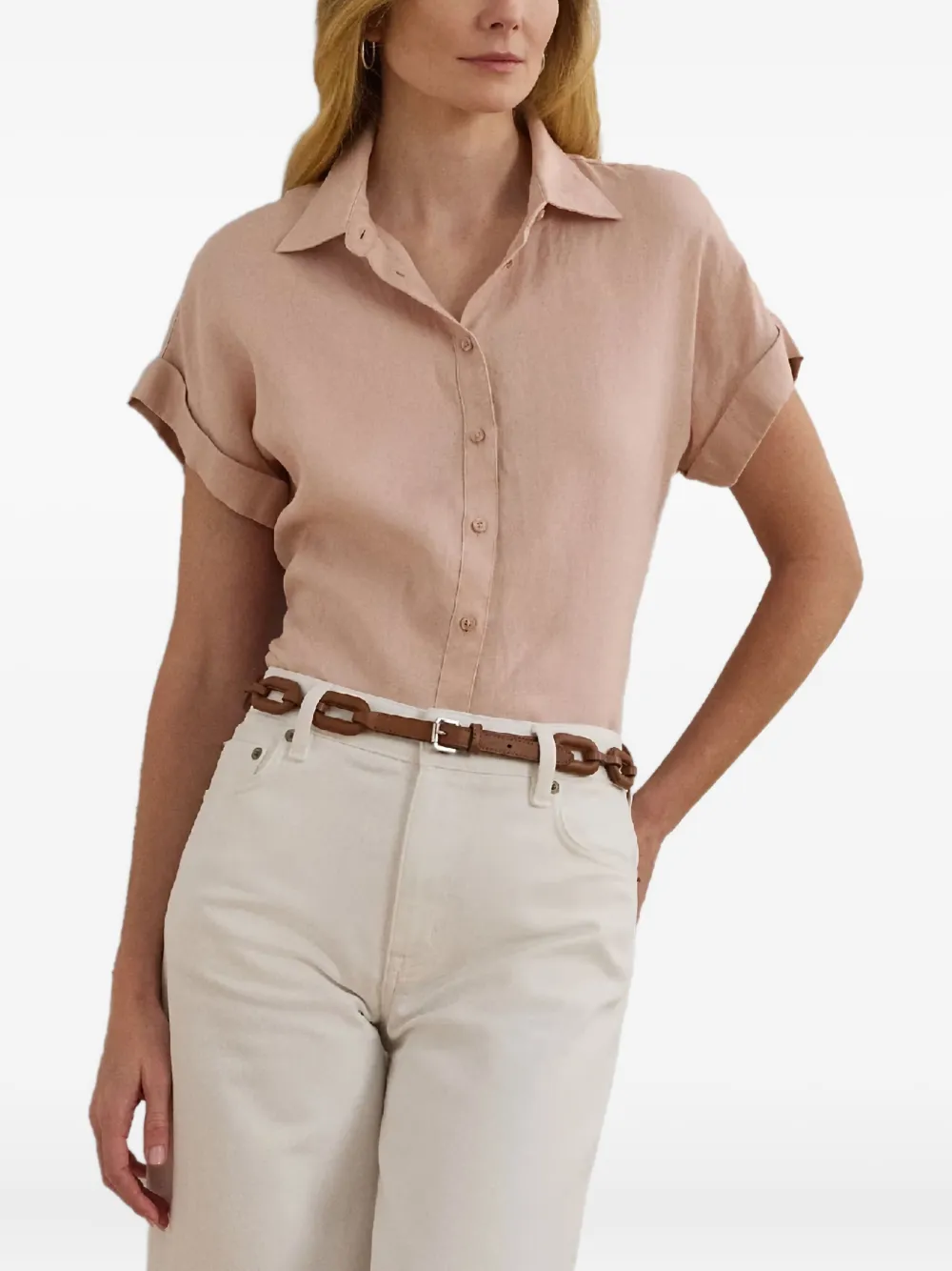 Lauren Ralph Lauren Blouse met korte mouwen Roze