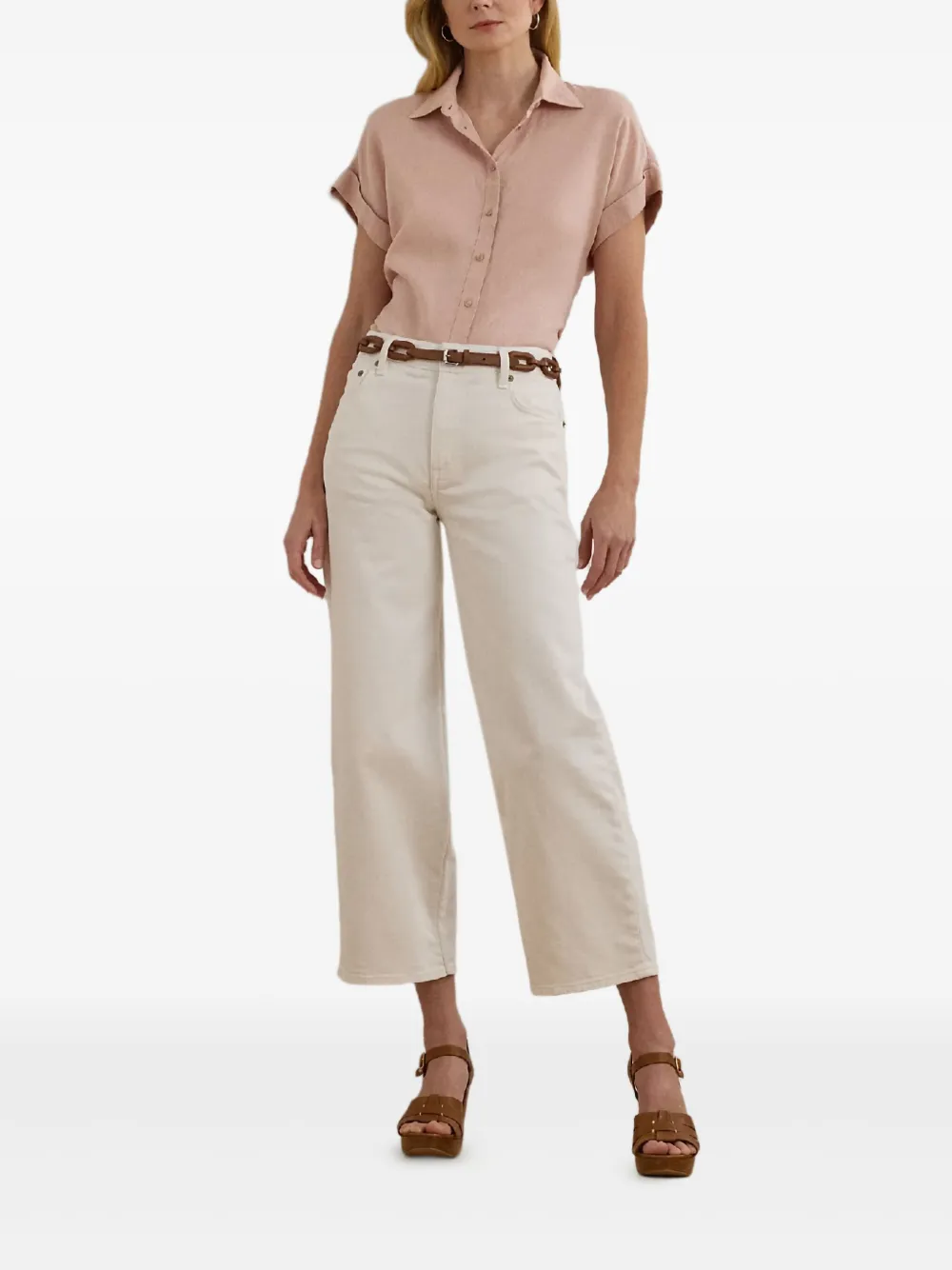 Lauren Ralph Lauren Blouse met korte mouwen Roze