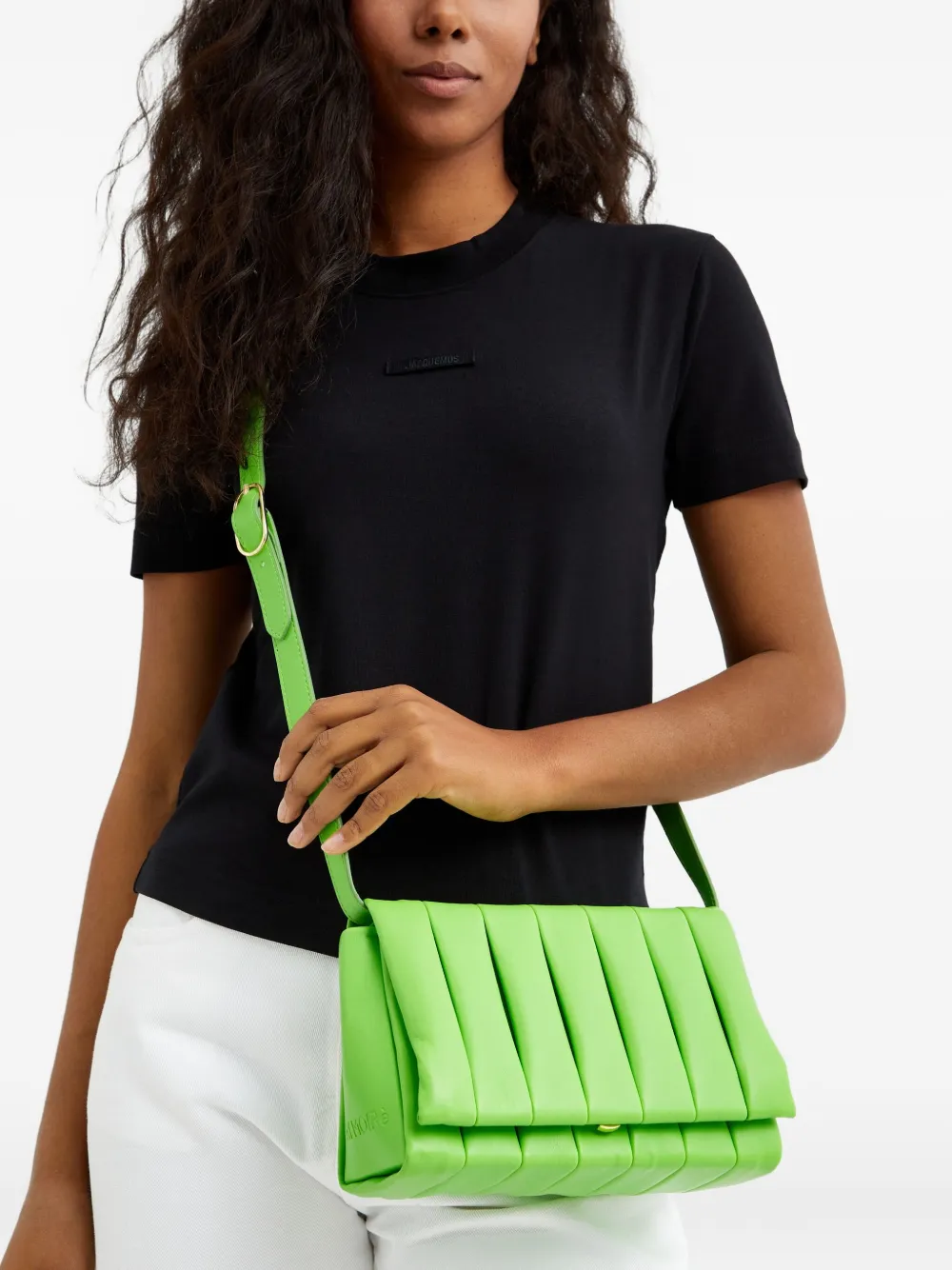 Themoirè Feronia Flap-top Cross Body Bag In Green