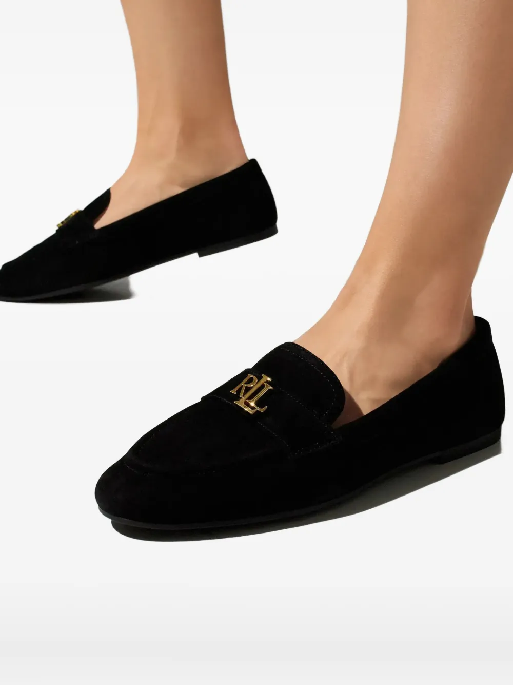 Ralph Lauren Averi Iii Loafers In Black