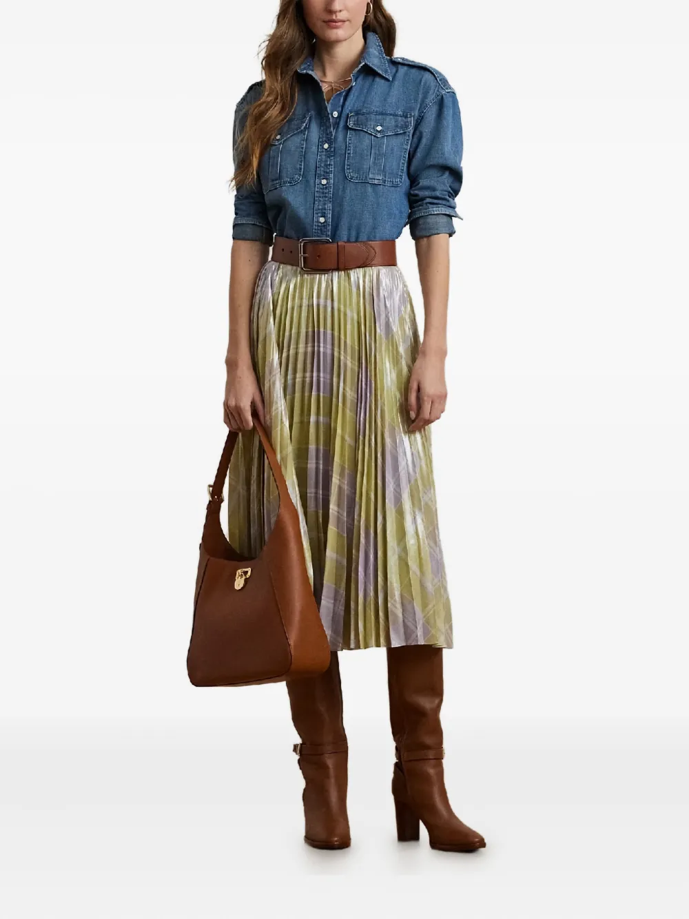 Ralph Lauren Flap-pocket Shirt In Blue