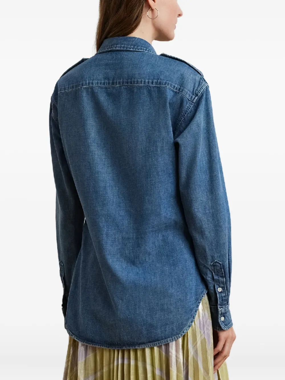 Ralph Lauren Flap-pocket Shirt In Blue