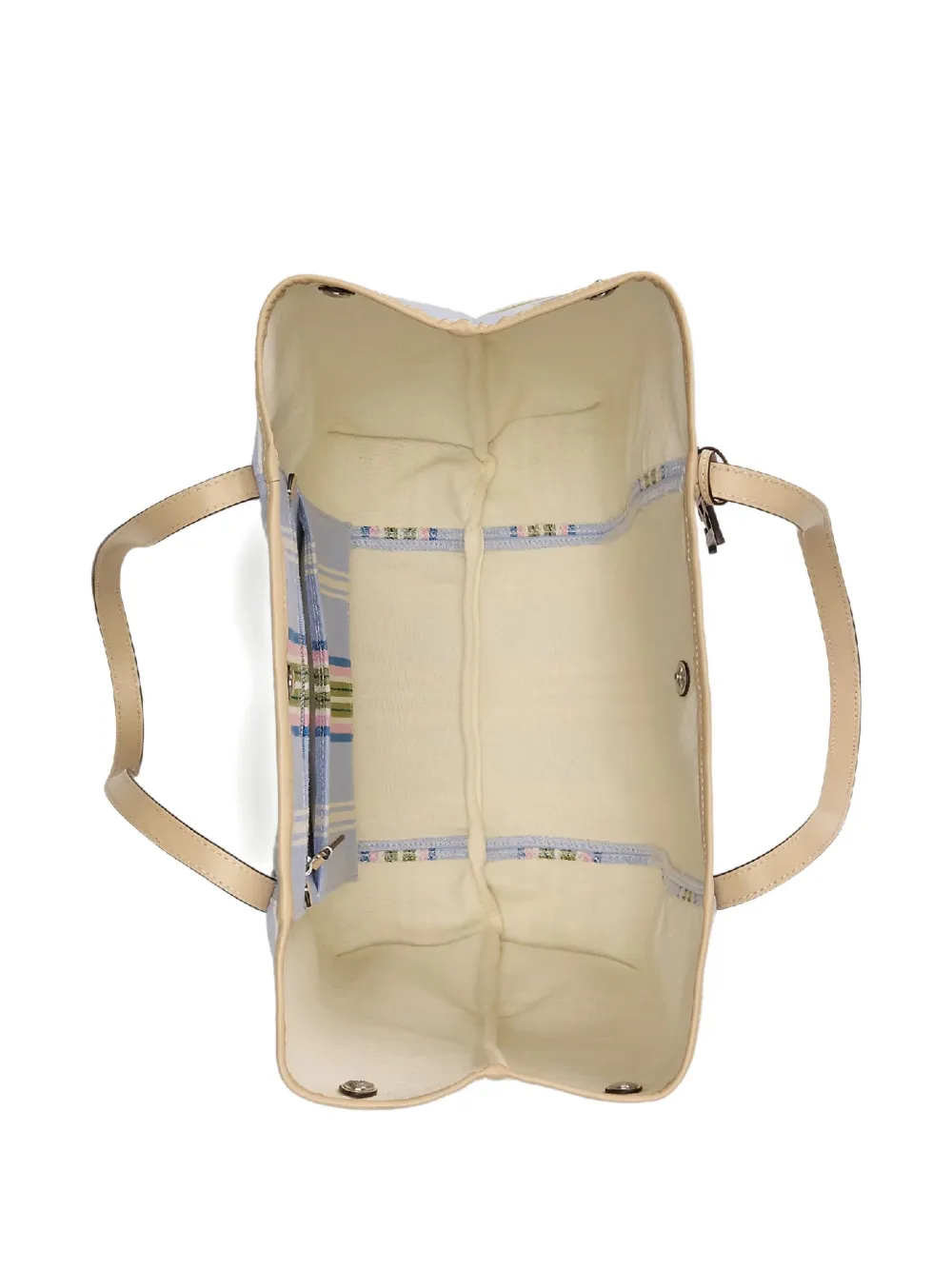 Lauren Ralph Lauren Gestreepte shopper met logobedel Blauw