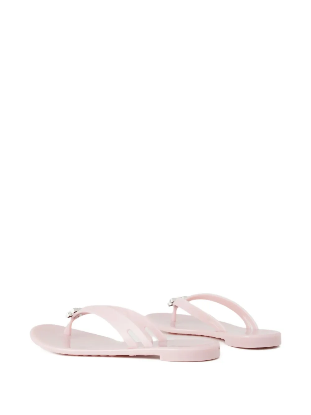 Casadei Embellished Flip-flops In Pink