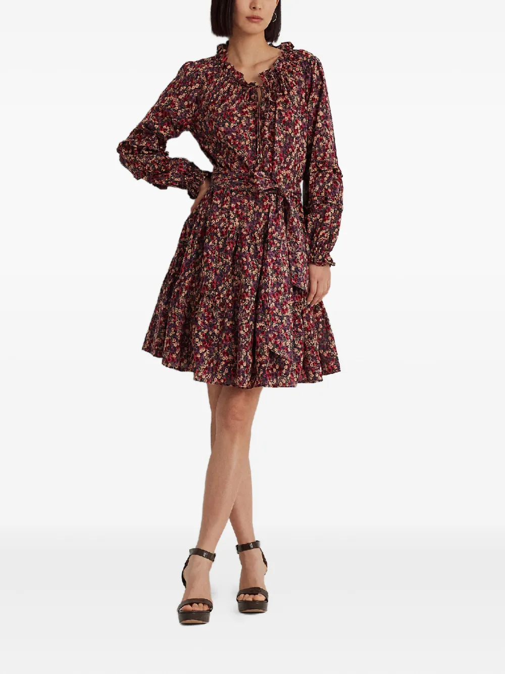 Lauren Ralph Lauren Jurk met bloemenprint - Rood