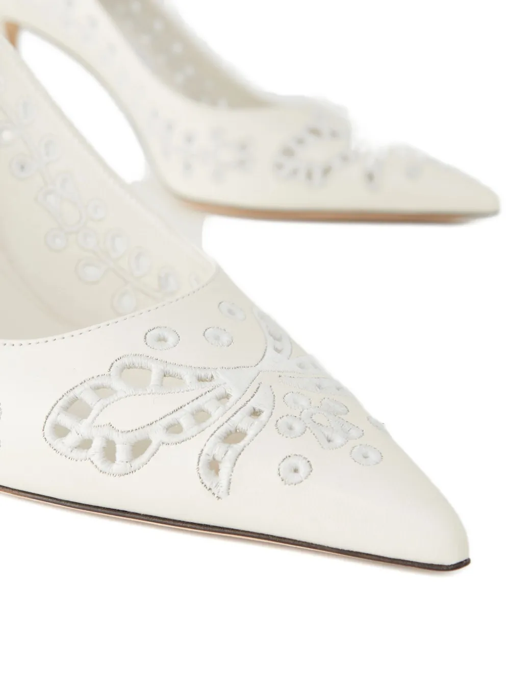 Jimmy Choo 85mm Love Embroidery Heeled Pumps In Neutral