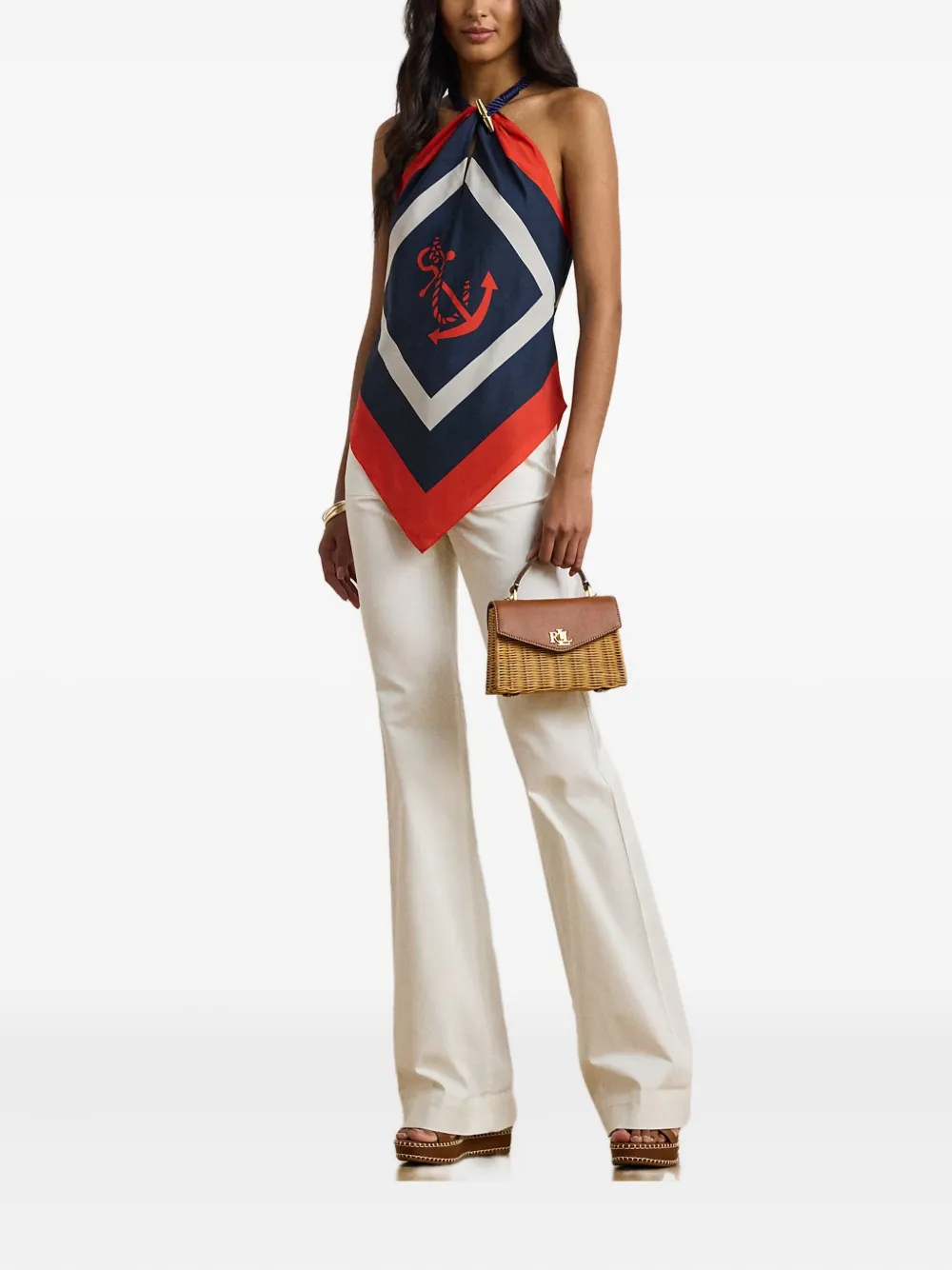 Lauren Ralph Lauren Broek met knopen - Wit