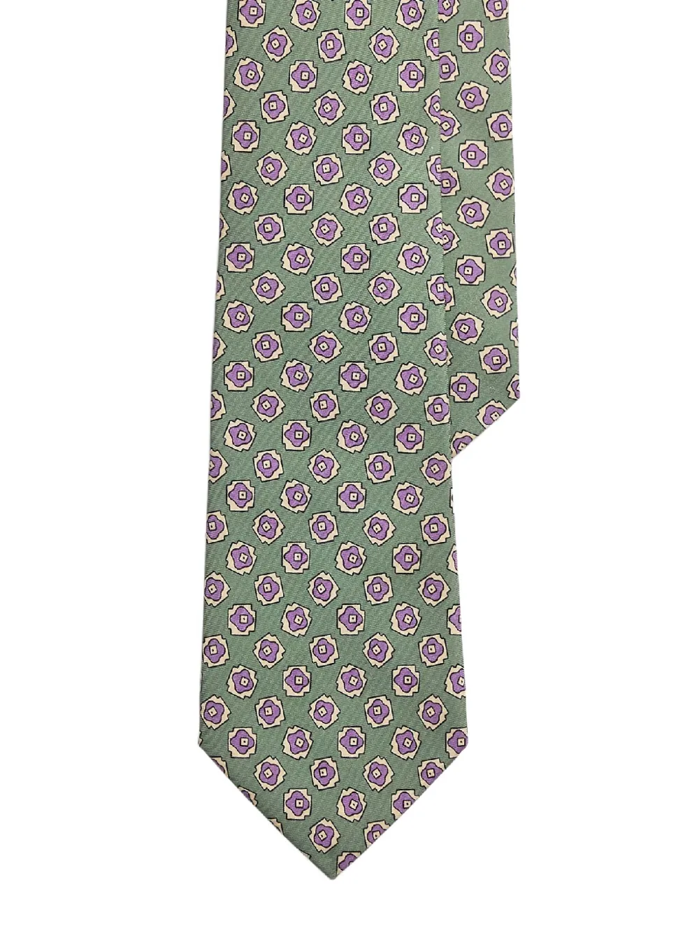 Polo Ralph Lauren Zijden stropdas met patroon Groen