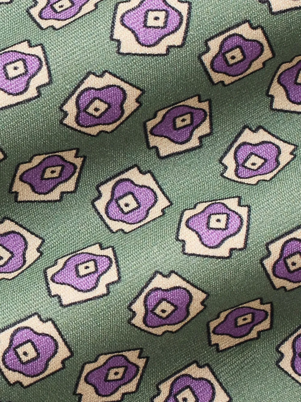 Polo Ralph Lauren Zijden stropdas met patroon Groen